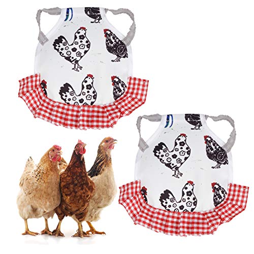 BHDD 2er Pack Hühnersattel, süße Stoff-Hühnerschürze, für Geflügelschutzhühner(Type A) – Bild 5