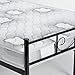 GreenForest Full Size Metal Bed Frame with Stable Metal Slats Headboard/Black