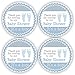Philly Art & Crafts Baby Boy Shower Stickers - It's a Boy Stickers - Favor Stickers - Baby Shower Favor Stickers - Baby Footprint Stickers - Set of 40 Stickers