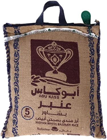 Abu Kass Indian White Basmati Rice, 5Kg - Pack of 1 price in Saudi ...