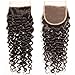 Beauty Forever Malaysian Virgin Hair 1piece Curly Hair Closure 100% Unprocessed Human Hair Extensions Natural Color 30-35g/piece (Free Part Closure 18 inch)