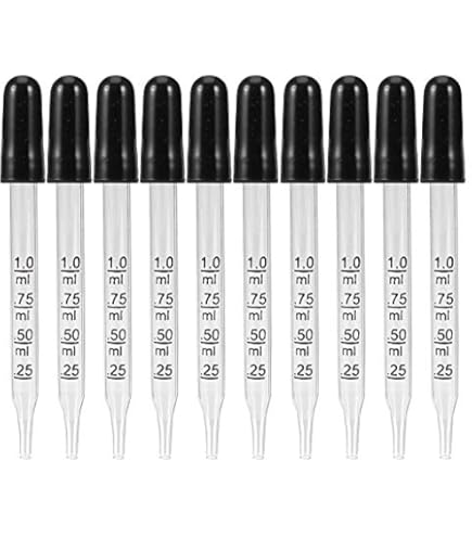 4 Pièces 1 Ml Compte Gouttes En Verre, Pipette Verre Avec Pointe