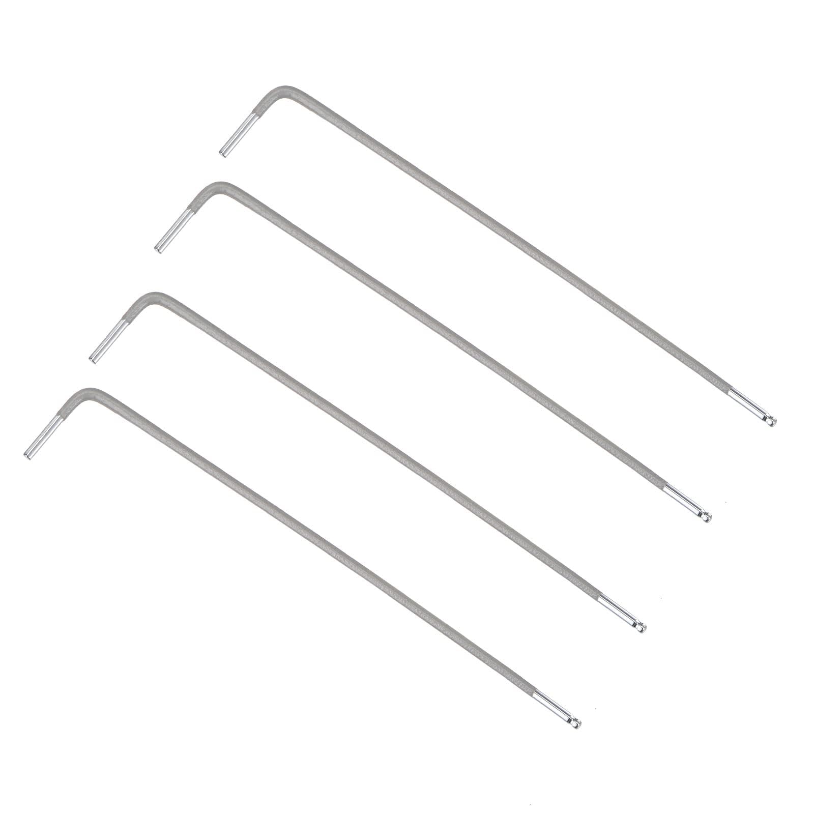 TOP-VIGOR 4Pcs 1.5mm Ball End Hex Key Wrench, L Shaped Long Arm Ball Point Hexagon Keys Allen Key for Household DIY, Professional Machine Repairing