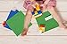[Stackable Design] LEGO Compatible Brick Building Baseplates by Mast,Large Green & Blue 10