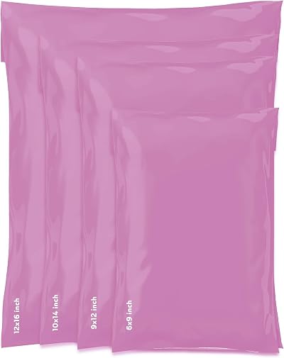 Straame Mixed Size Grey Mailing Bags Self-Seal 60 Pack 6x9 9x12 10x14 12x16