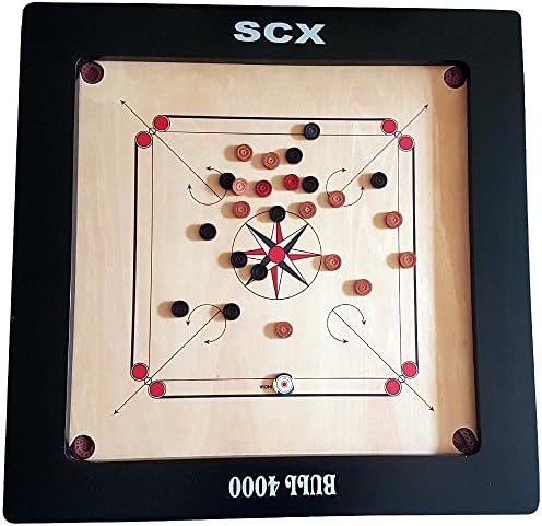Carrom Board 16mm With Striker And Coins Bull 4000 Games Tournament
