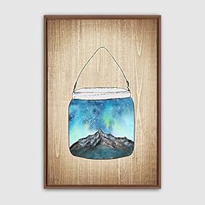 Framed Bottle and Bulb Home Artwork for Living Room Bedroom