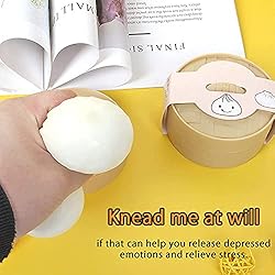 Dumpling Squishy Buns Hand Pinch Fidget Baozi Toy