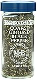Morton & Basset Spices, Organic Coarse Ground Black Pepper, 1.8 Ounce (Pack of 3)