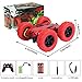 RC Stunt Car Toy, Eholder Remote Control Car 2.4Ghz 4WD 360 Rotating Off Road Vehicles, Double Sided USB Rechargeable Red RC Cars for Boys 6 7 8 9 10 11 12 Years Old Kids Birthday Gifts
