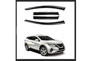 ZZDSNJ Tape-On Rain Guard 4-Piece for 2015-2022 Nissan Murano Windows Visor Shield Shade Smoke 94675