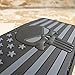 LEGEEON All Black DEVGRU Skull American Flag Morale Tactical PVC Rubber Hook-and-Loop Patch