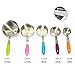 AEDILYS 10 Piece Best Measuring Spoons/ Measuring Cups for Dry & Liquid Ingredients （Free Egg Separator） - Ergonomic Design With Slip Resistant Silicone Handles - Perfect for Baking & Cooking (colour)