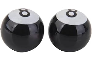 Gaicabi 2 x No. 8 Ball Motorcycle Bike tyre tire Wheel stem air Valve dust Cap Cover