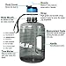 BuildLife Gallon Water Bottle with Straw - 128oz Large Water Bottles with Times to Drink More Daily - BPA Free Motivational Water Bottle 1 Gallon for Sports Outdoor(Gray, 1 Gallon)