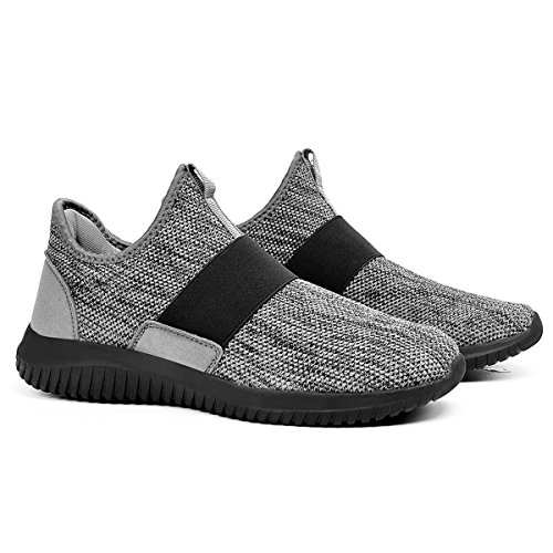 Feetmat Tennis Shoes for Men Slip On Laceless Running Sneakers Knitted