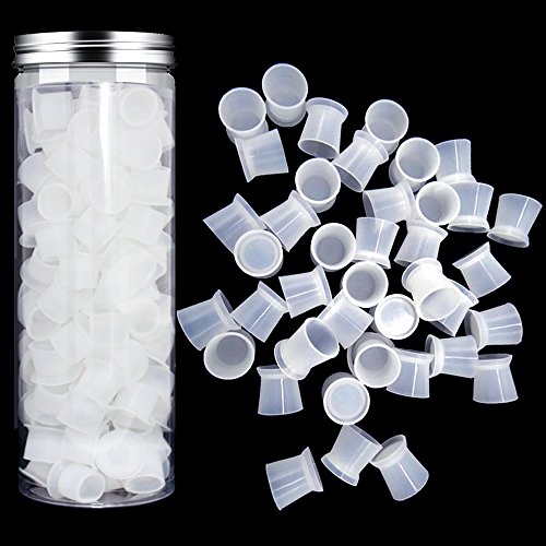 Tattoo Ink Caps Cups - 130Pcs/box blue Tattoo Ink Cups With Base,Tattoo Kits,Tattoo Supplies Tattoo Ink Caps for Tattooing Tattoo Ink Cups Disposable Small Pigment Cups(#13 Medium)