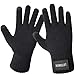 LETHMIK Mens&Womens Winter Touchscreen Gloves,Unisex Knit Gloves with 2 Texting Fingers for SmartPhones Black