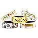 Aloha Washi Tape Set 16 Rolls of Decorative Masking Tape for Bullet Journals, Day Planners, Gift Wrapping and DIY Scrapbooking