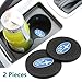 Bocianelli 2 Pcs 2.75 inch Car Interior Accessories Anti Slip Cup Mat for Subaru All Models