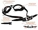 Adult Swim Goggles for Men and Women + Reversible Swimming Cap + Protective Case Set | Swimming Pool Goggles - Underwater Goggles - Swimming Glasses & Swim Goggles for Women & Men | Goggles Adult