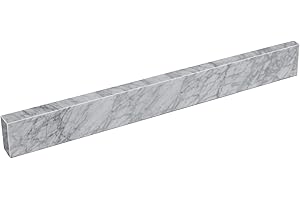 EQLOO 30 Inch Carrara Marble Backsplash for Bathroom Vanity Sink Top