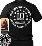 Bundle of 3 items. Three Percent. True Born Son of Liberty. Black 3XL T-Shir...