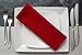 Utopia Kitchen Red Cloth Napkins [12 Pack, 18x18 Inch] Absorbent Cotton Blend Washable and Reusable for Dinner, Restaurant, Lunch, Wedding and Hotel