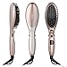 Anjou Hair Straightener Brush with Anion Hair Care, Metal Ceramics Heater Technology (Rose Gold, Adjustable Temperature Setting, Max 446℉ for All Hair Types, Auto Lock/Shutoff)