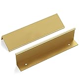 goldenwarm 15 Pack Gold Finger Edge Pulls Drawer