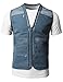 H2H Mens Active Slim Fit Vests Work Utility Hunting Travels Sports Mesh with Pockets
