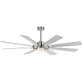 Maxim Lighting 88878WTSN Helm - Ceiling Fan with Light Kit-20.75 Inch Tall and 72 Inch Wide, Finish Color: Satin Nickel