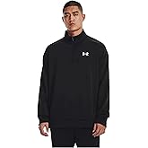 Under Armour Men's Armour Fleece ¼ Zip Active Pullover Black (as1, alpha, m, regular, regular, Medium)