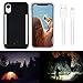 Wellerly iPhone XR Case, LED Illuminated Selfie Light Cell Phone Case Cover [Rechargeable] Dual Light Up Luminous Selfie Flashlight Case for iPhone XR 6.1inch (Black)