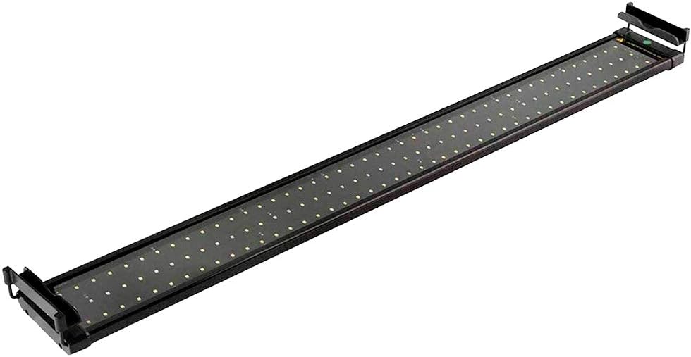 MingDak LED Aquarium Hood Light - Fish Tank Light, Full Spectrum LED Aquarium Light with Extendable Brackets,Combination Lighting Color White & Blue