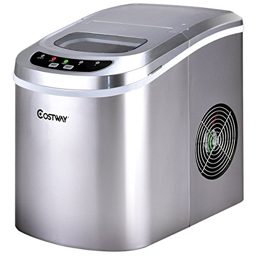 Click Here to See More Images Sliver Portable Compact Electric Ice Maker Machine Mini Cube 26lb/Day New