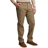 Weatherproof Vintage Men's Comfort Stretch Relaxed Fit Bonded Fleece Lined Canvas Utility Pant