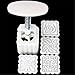 KINGSO Mooncake Fodant Gift DIY Moon Cake Mold 4 Flower Plant Stamps Decor Mould (Square)