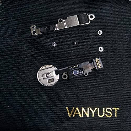 VANYUST Replacement Home Button Key Flex Cable Assembly with Rubber Ring Compatible for iPhone 7 and 7 Plus (Gold) + VANYUST Cloth
