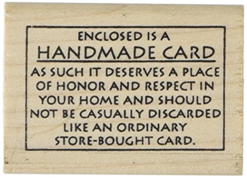 Judikins Wood Mounted Rubber Stamp: Handmade Card