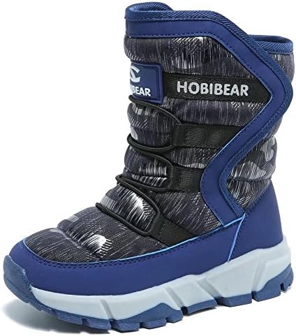 BODATUBoys Snow Boots Outdoor Waterproof Winter Kids Shoes