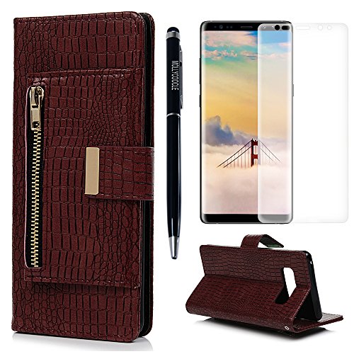 Note 8 case, zipper wallet case with multi card slots c…
