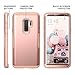 YOUMAKER Galaxy S9+ Plus Case, Rose Gold with Built-in Screen Protector Heavy Duty Protection Shockproof Slim Fit Full Body Case Cover for Samsung Galaxy S9 Plus 6.2 inch - Rose Gold/Pink