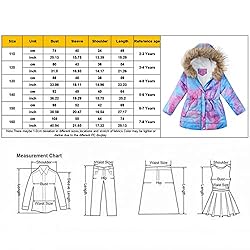 Dreamyth Girl's Tie Dye Winter Coats Fleece Lined