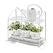 Calunce Mini White Iron Long Spout Watering Can for Decorative Purpose Watering Can, 17oz
