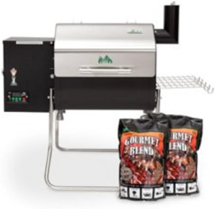 Green Mountain Grills Davy Crockett Wi-Fi Enabled Grill with 2 Pack Gourmet Blend Pellets