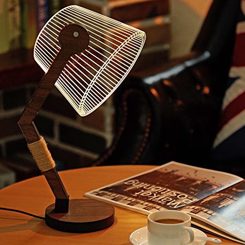 Led 3d acrylic bedside table lamp shade design desktop …
