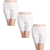 wirarpa Women's Anti Chafing Cotton Underwear Boy Shorts Long Leg Boyshorts Panties 3 Pack