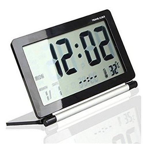 Travel digital clock, soled digital alarm clock, portab…