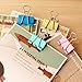 BeautyMood Colorful Metal Binder Clips, Assorted Colors and size 19mm（0.75 inch）, 120 Clips per Tub